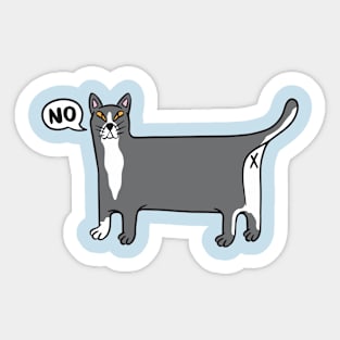 NO! Cat Sticker